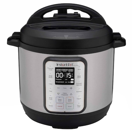 Instant Pot Duo Plus Stainless Steel Pressure Cooker 6 qt Black/Silver 112-0156-01